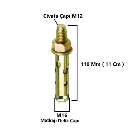GÖMLEKLİ ÇELİK DUBEL M12X110