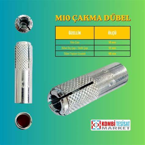 ÇAKMALI ÇELİK DUBEL M10