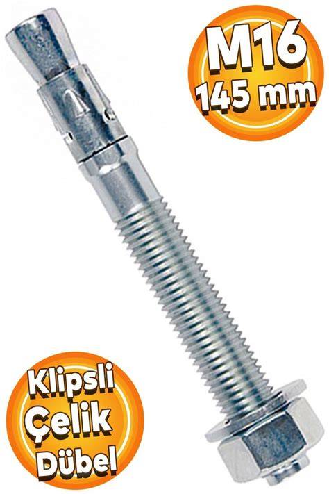 KLİPSLİ DUBEL M16x145