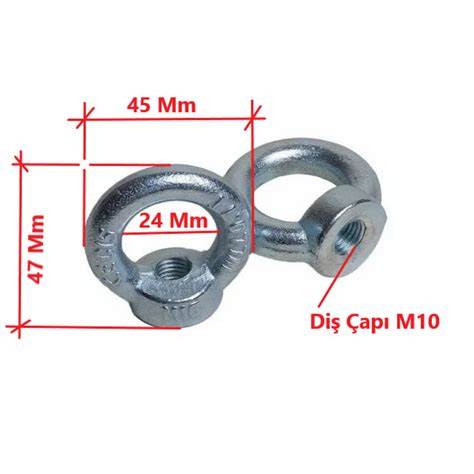 HALKALI SOMUN DİŞİ (AYBOLT) M10