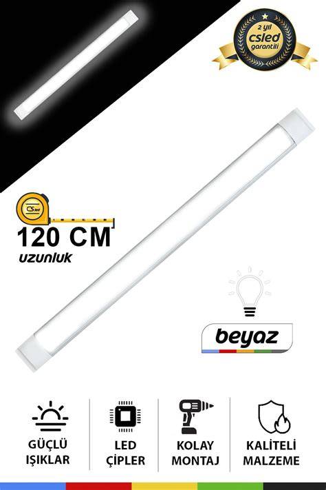 YVZ YATAY BANT ARMATÜR 36W 120 CM BEYAZ 6500K