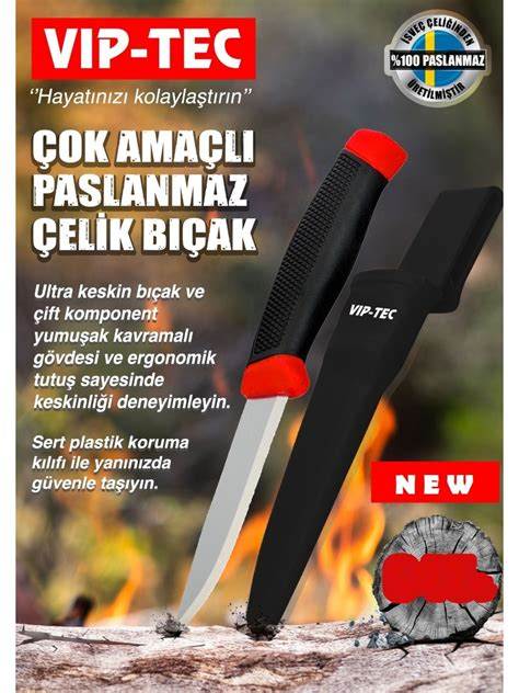 VİPTEC OUTDOOR KORUMA KILIFLI KAMP BIÇAĞI VT875301