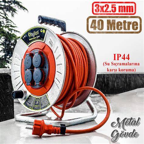 BYLİON METAL MAKARA KABLO 3x2.5 MM 40 MT MMP40325F