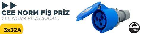 BYLİON CEE NORM 3x32A UZATMA PRİZİ CEE-332