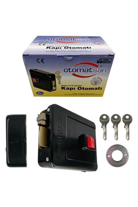 OTOMATSAN ELEKTRİKLİ OTOMAT KİLİT MAKARALI SİYAH