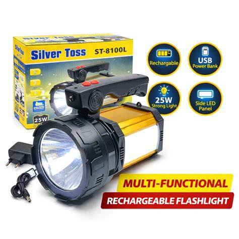 SİLVER TOOS 25W ŞARJLI BÜYÜK EL FENERİ ST-8100L