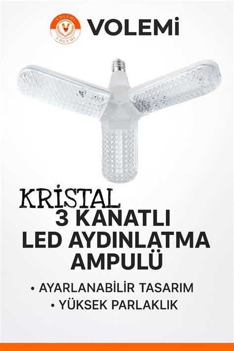 VOLEMİ VM-65 3 KANATLI BÜYÜK BOY LEDLİ AMPUL