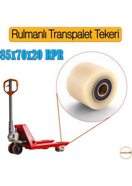 BUĞRA TRANSPALET TEKERİ BEYAZ 85x70x20 RPR