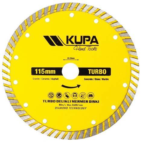 KUPA KUP7010 TURBO ELMAS TESTERE 115 MM