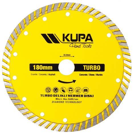 KUPA KUP7011 TURBO ELMAS TESTERE 180 MM