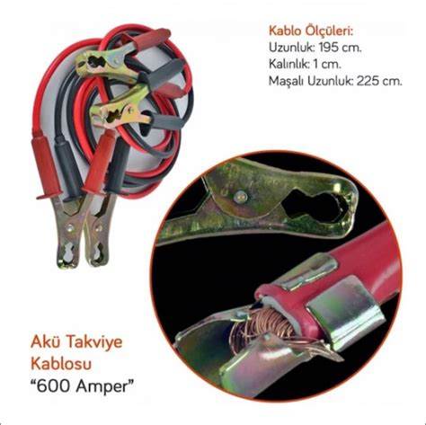 KUPA KUP8230 AKÜ TAKVİYE KABLOSU 600A