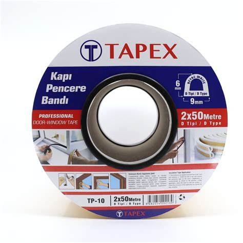TYSON KAUÇUKLU KAPI PENCERE BANDI 2X50 MT BEYAZ