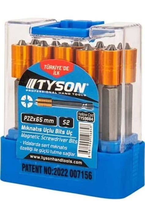 TYSON MIKNATISLI BİTS UÇ PZ2 65 MM ÇİFT YÖNLÜ