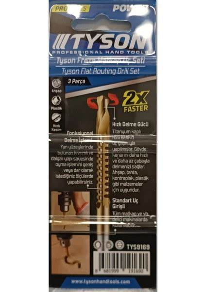 TYSON FREEZE MATKAP UCU SETİ 3 LÜ 4-6-8 MM