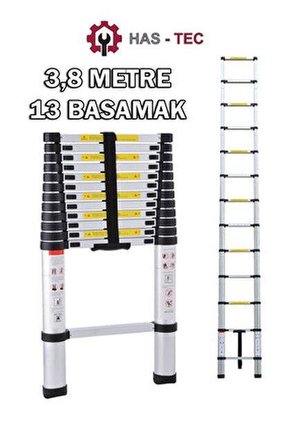 TYSON ALÜMİNYUM TELESKOPİK MERDİVEN 13 BAS TYS9148