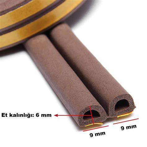 YAPI TURKA KAUÇUKLU KAPI PENCERE BANDI 2X3MT KAHVE