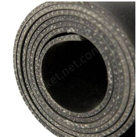 LASTİK LEVHA BEZLİ SİYAH 5 MM (1 TOP 100 KG 10 MT)