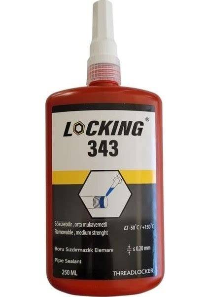 LOCKING 343 ORTA-YÜKSEK CİVATA SABİTLEYİCİ 250 ML
