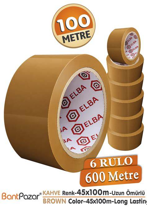 ELBA KOLİ BANTI 45x100 MT KAHVE
