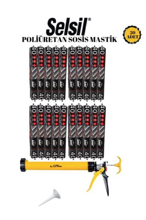 SELSİL P.U SOSİS MASTİK 600 ML BEYAZ