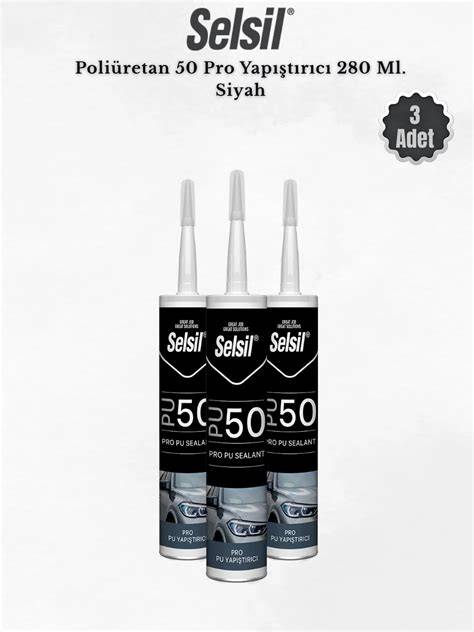 SELSİL POLİÜRETAN MASTİK 280 ML SİYAH