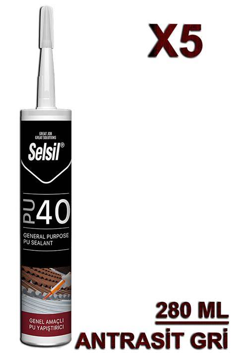 SELSİL POLİÜRETAN MASTİK 280 ML ANTRASİT GRİ 3005