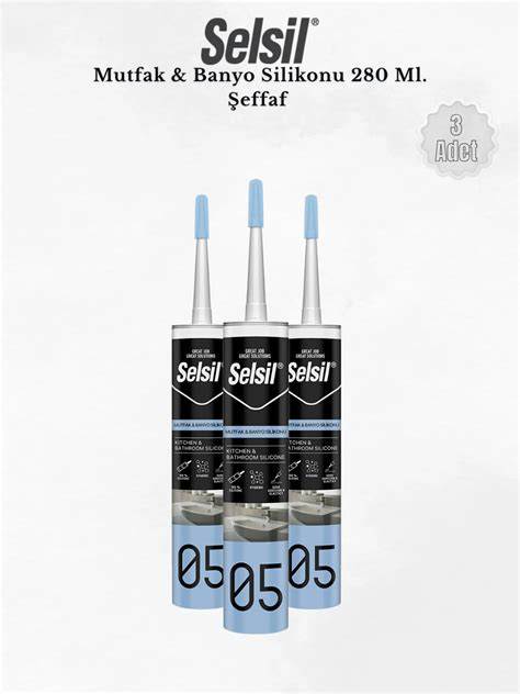 SELSİL MUTFAK VE BANYO SİLİKONU 280 ML ŞEFFAF 2431