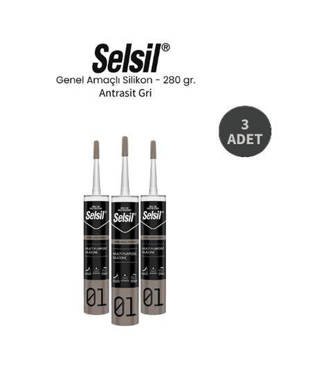 SELSİL SİLİKON 280 GR ANTRASİT GRİ