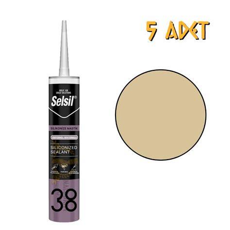 SELSİL PVC SİLİKONİZE MASTİK AÇIK MEŞE KREM 500 GR
