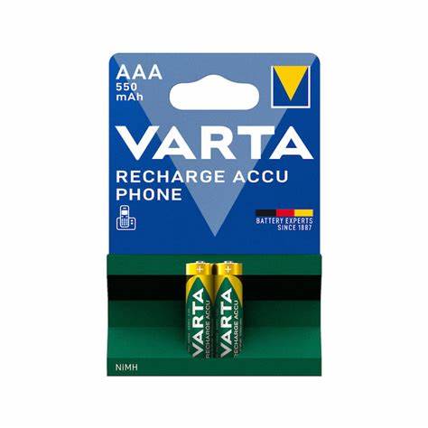 VARTA AAA 550 MAH RECHARGE ACCU PHONE 1.2V PiL