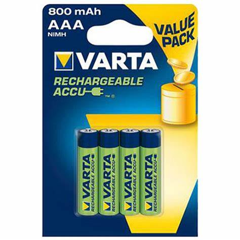VARTA Rechargeable 4xAAA 800 mAh