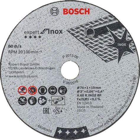 EXInox Kesme Taşı 76*1,0 mm Düz