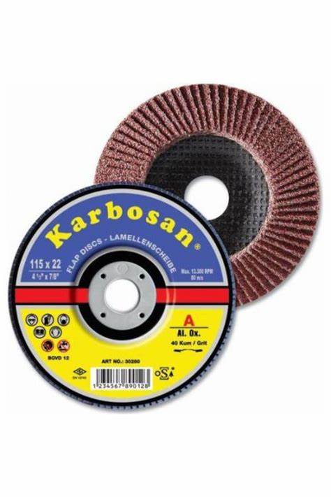 115MM AXPR11 40 KUM SD KONIK KARBOSAN FLAP DISK