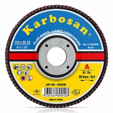 180MM AXPR11 40 KUM SD KONIK KARBOSAN FLAP DISK
