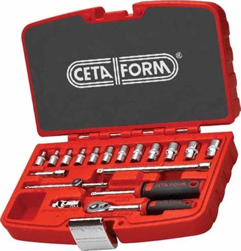 18 Parça 1/4" 6 Köşe Lokma Takımı