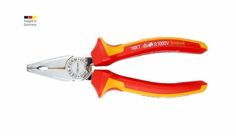 160 MM 1000V KOMBiNE PENSE - PARLAK KROM (VDE)
