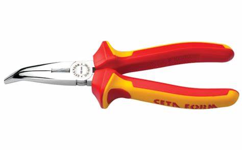 160 MM 1000V EĞRi KARGABURUN - PARLAK KROM (VDE)