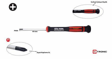 C-TRONIC YILDIZ UÇLU ELEKTRONiKÇi TORNAViDA - PH00 X 60 MM