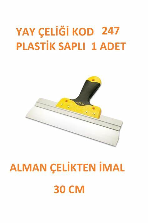 DEKOR PLASTiK SAPLI GENiŞ SPATULA