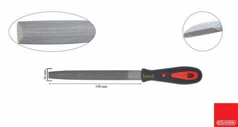 YARIM YUVARLAK EĞE (ORTA DiŞ) 6"- 150 MM (ERGONOMiK SAPLI)