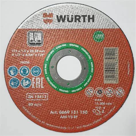 WÜRTH KESME TAŞI-PASLANMAZ iÇiN YEŞiL-D115X1MM