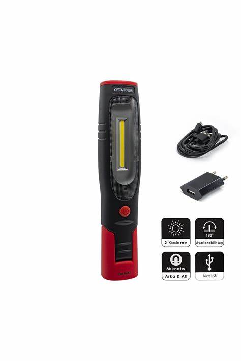 ŞARJLI LED MiDi ÇALIŞMA LAMBASI - 400 LÜMEN