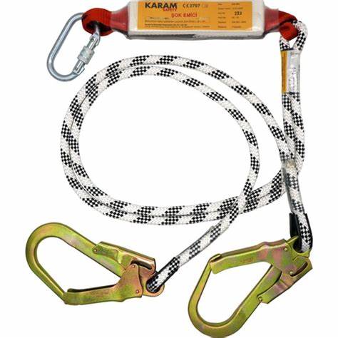 KARAM ÇiFT KOLLU STATiK HALATLI LANYARD KA341
