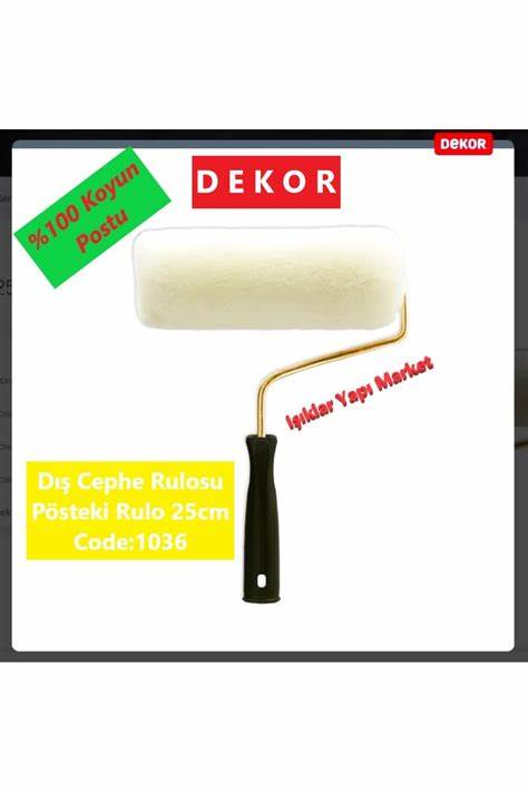 DEKOR PÖSTEKi RULO YEŞiL 25 CM 1036