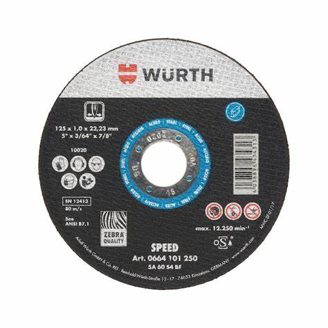 WÜRTH KESME TAŞI-SPEED-PASLAMAZ YŞL-D180X2MM