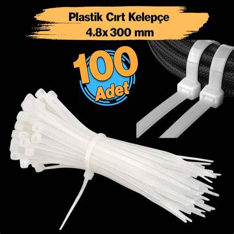 SOYKAN PLASTiK KiLiTLi KELEPÇE BEYAZ 4.8 X 250MM (