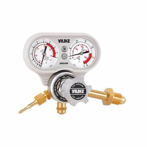 YILDIZ ARGON BASINÇ DÜŞÜRÜCÜ G 5/8'' DIŞ MANOMETRELi 21 L/MiN
