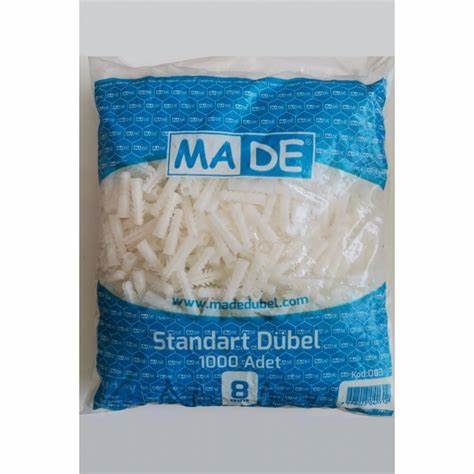 MADE STANDART DÜBEL 1000 ADET 8MM.