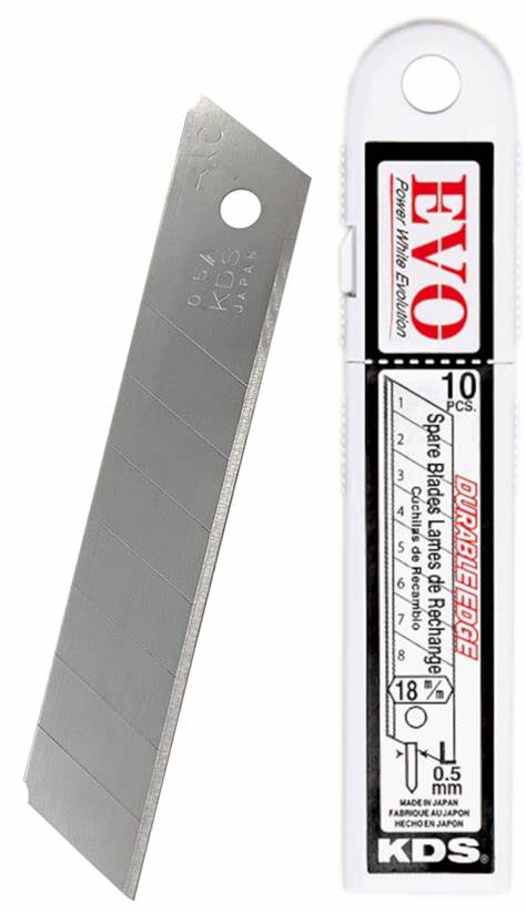 KDS MAKET BIÇAĞI YEDEĞi 18 MM BEYAZ KOD:LB-10 EVO