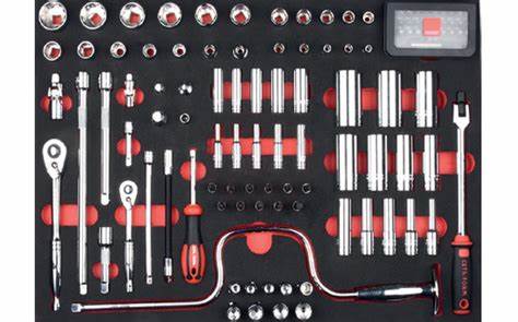 115 Parça 1/4"+ 3/8" 12 Köşe Lokma Takımı - SAE (EVA'lı)